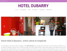 Tablet Screenshot of hotel-dubarry-bordeaux.com